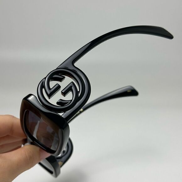 BRAND NEW GUCCI GG1325S 001 Black Grey Women Sunglasses main image 5